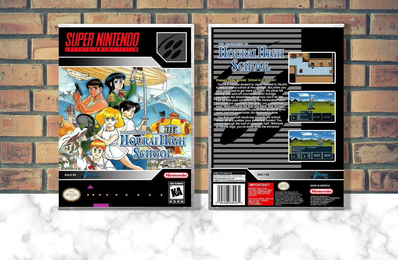 Adventures of Hourai High School, The, Case Color: CLEAR (Transparent)