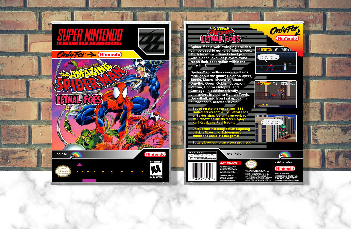 Amazing Spider-Man, The Lethal Foes, Case Color: CLEAR (Transparent)