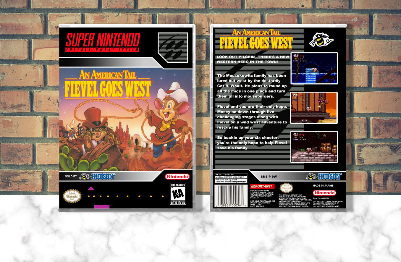 An American Tail: Fievel Goes West, Case Color: CLEAR (Transparent)