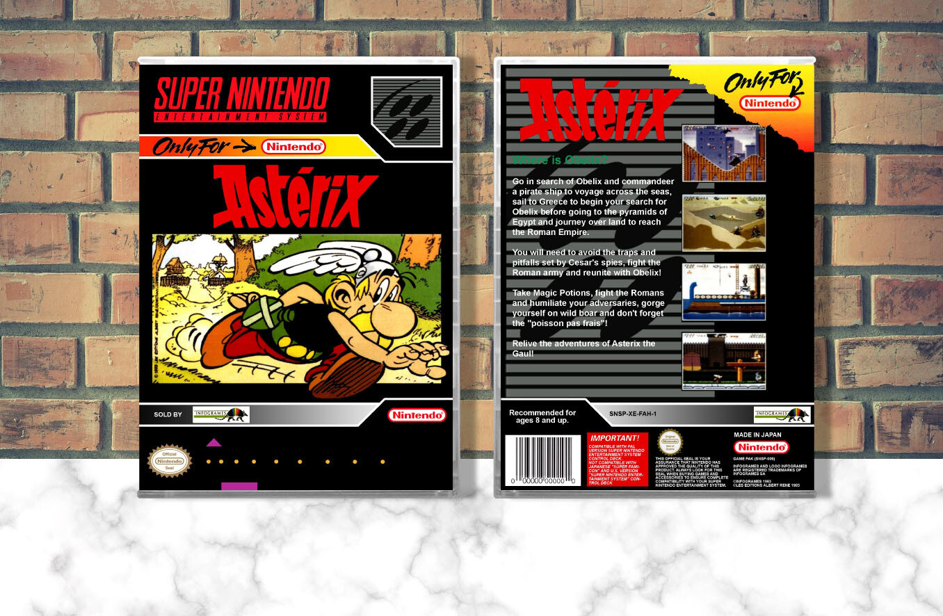 Asterix, Case Color: CLEAR (Transparent)