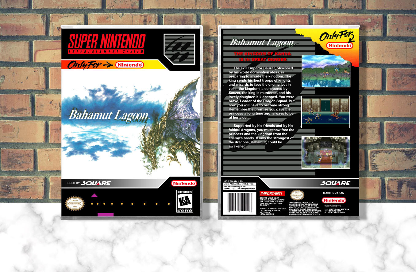 Bahamut Lagoon, Case Color: CLEAR (Transparent)