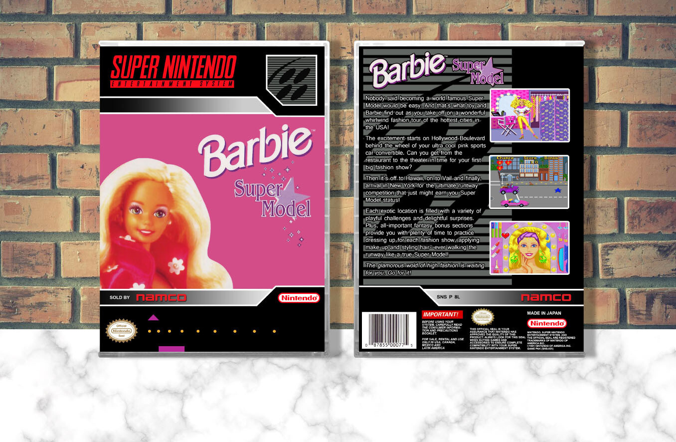 Barbie Super Model, Case Color: CLEAR (Transparent)