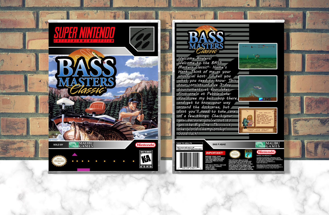 Bass Masters Classic, Case Color: CLEAR (Transparent)