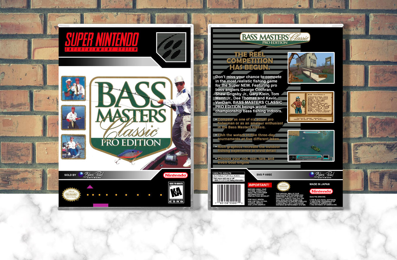 Bass Masters Classic: Pro Edition, Case Color: CLEAR (Transparent)