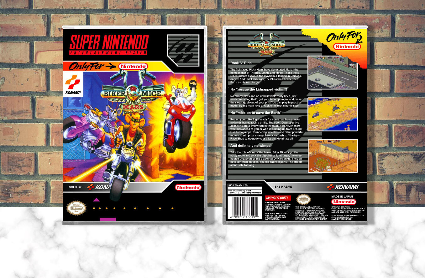 Biker Mice From Mars, Case Color: CLEAR (Transparent)