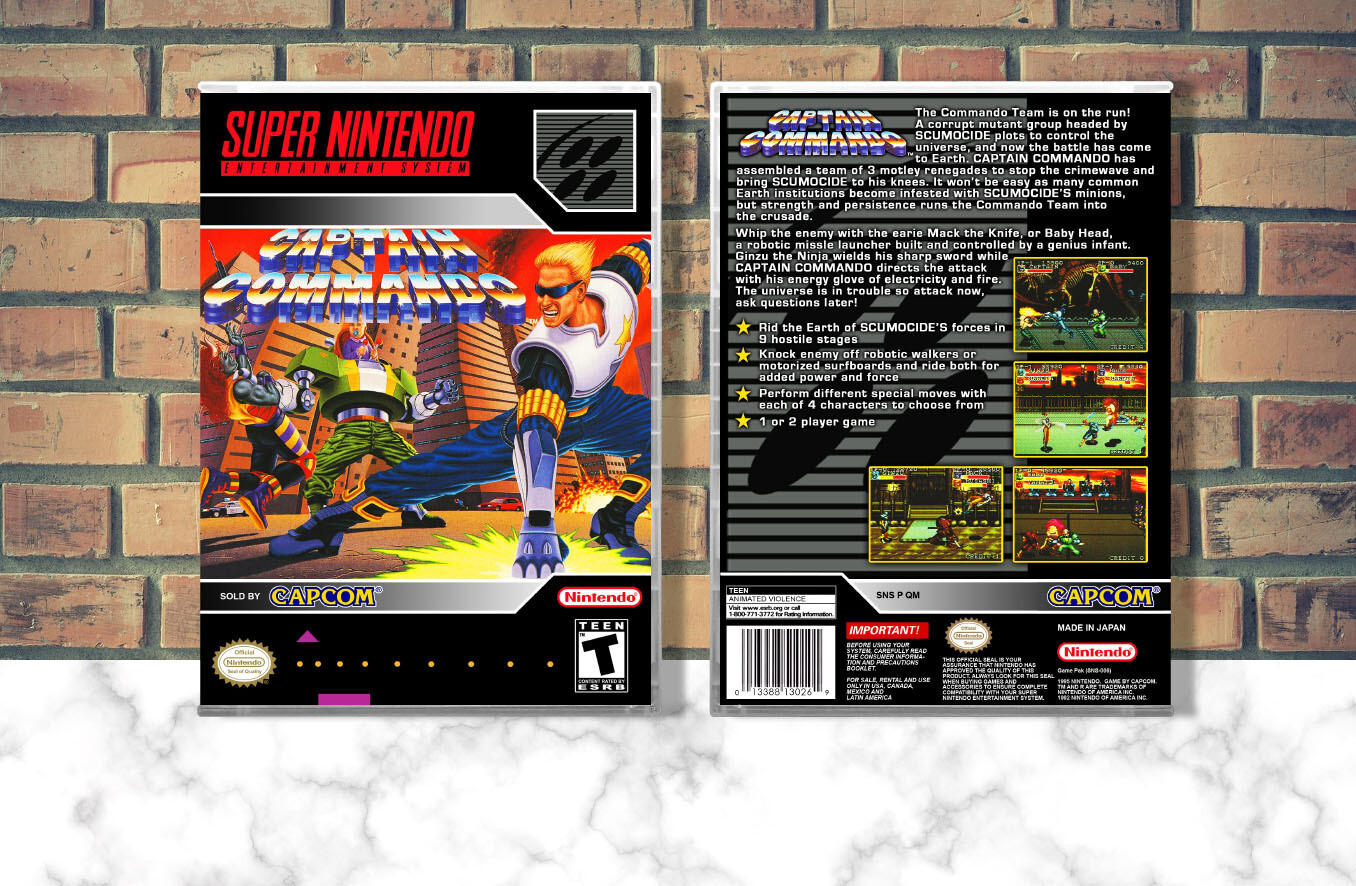 Captain Commando, Case Color: CLEAR (Transparent)