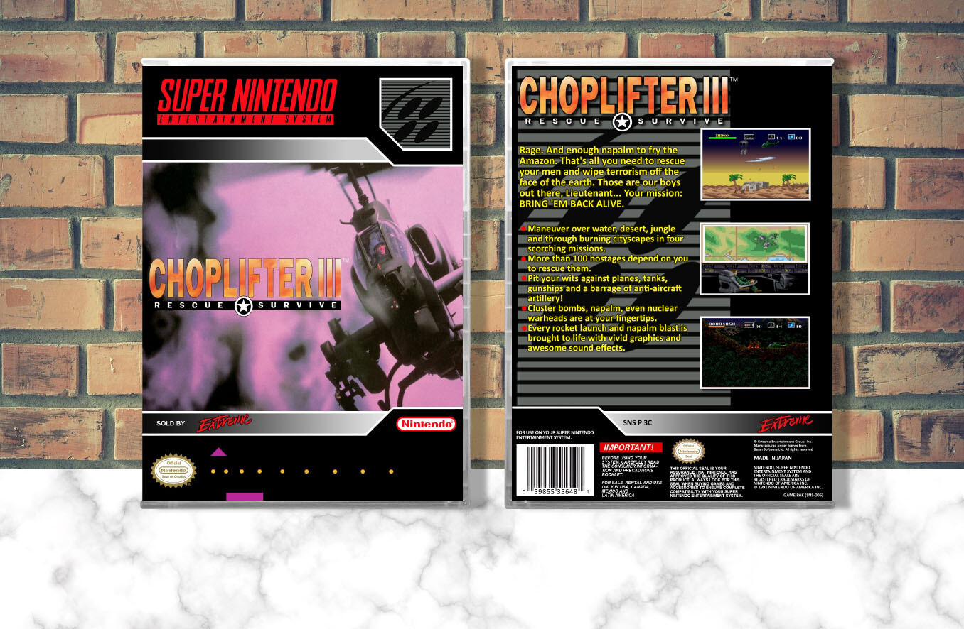 Choplifter III, Case Color: CLEAR (Transparent)