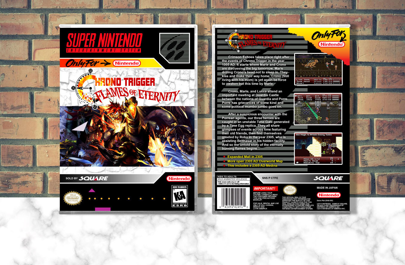Chrono Trigger: Flames of Eternity, Case Color: CLEAR (Transparent)