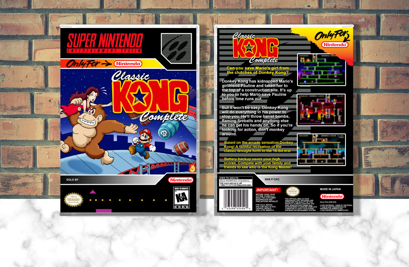 Classic Kong Complete, Case Color: CLEAR (Transparent)