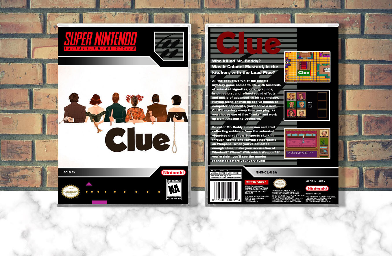 Clue, Case Color: CLEAR (Transparent)