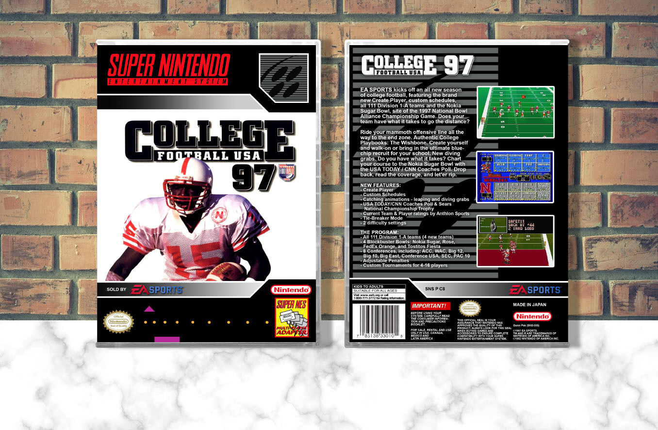 College Football USA &#39;97 The Road to New Orleans, Case Color: CLEAR (Transparent)
