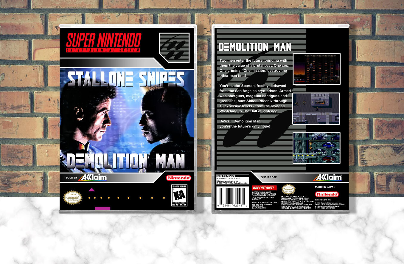Demolition Man, Case Color: CLEAR (Transparent)
