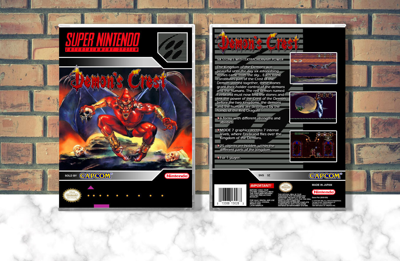 Demon&#39;s Crest, Case Color: CLEAR (Transparent)