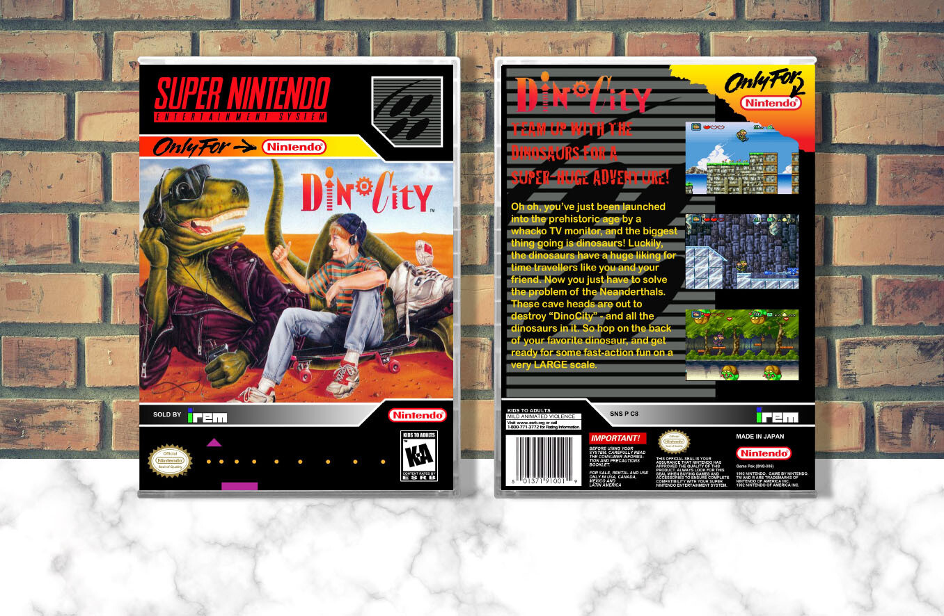 DinoCity, Case Color: CLEAR (Transparent)