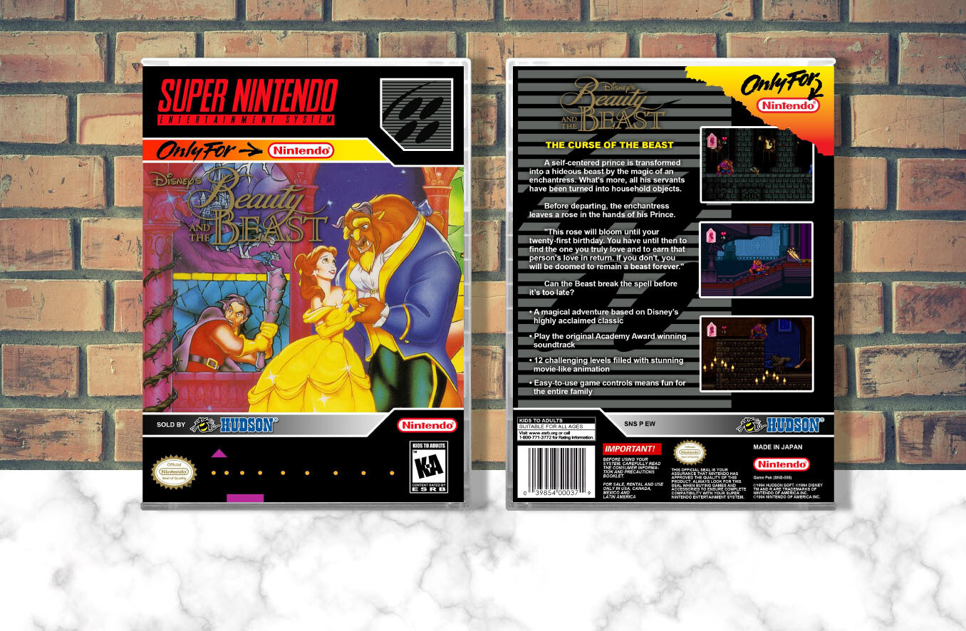 Disney&#39;s Beauty and the Beast, Case Color: CLEAR (Transparent)