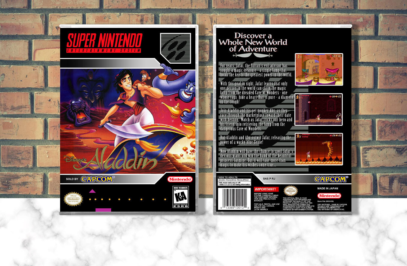 Disney&#39;s Aladdin, Case Color: CLEAR (Transparent)