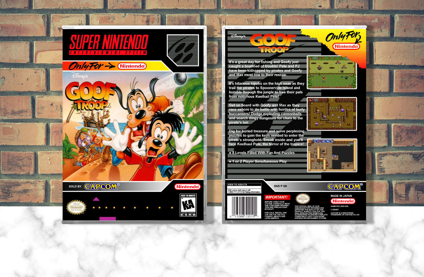 Disney&#39;s Goof Troop, Case Color: CLEAR (Transparent)