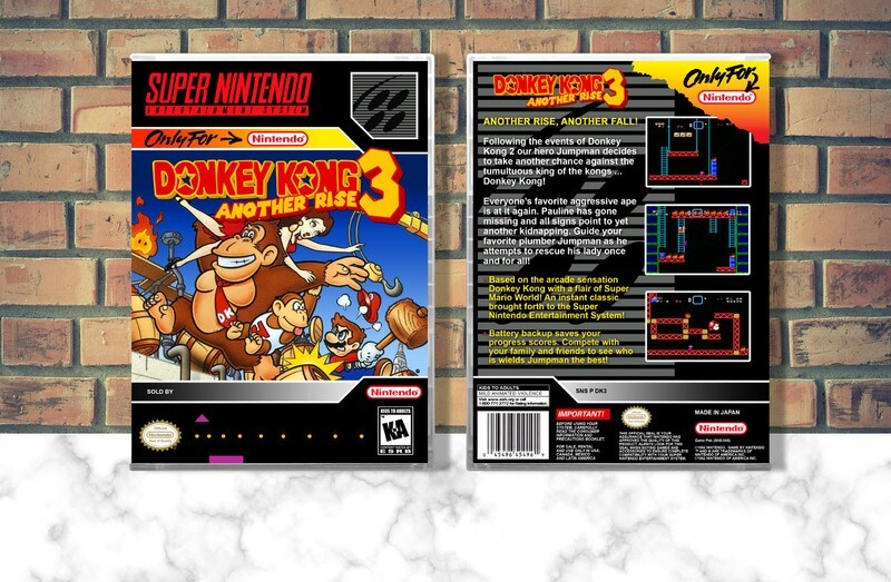 Donkey Kong 3: Another Rise, Case Color: CLEAR (Transparent)