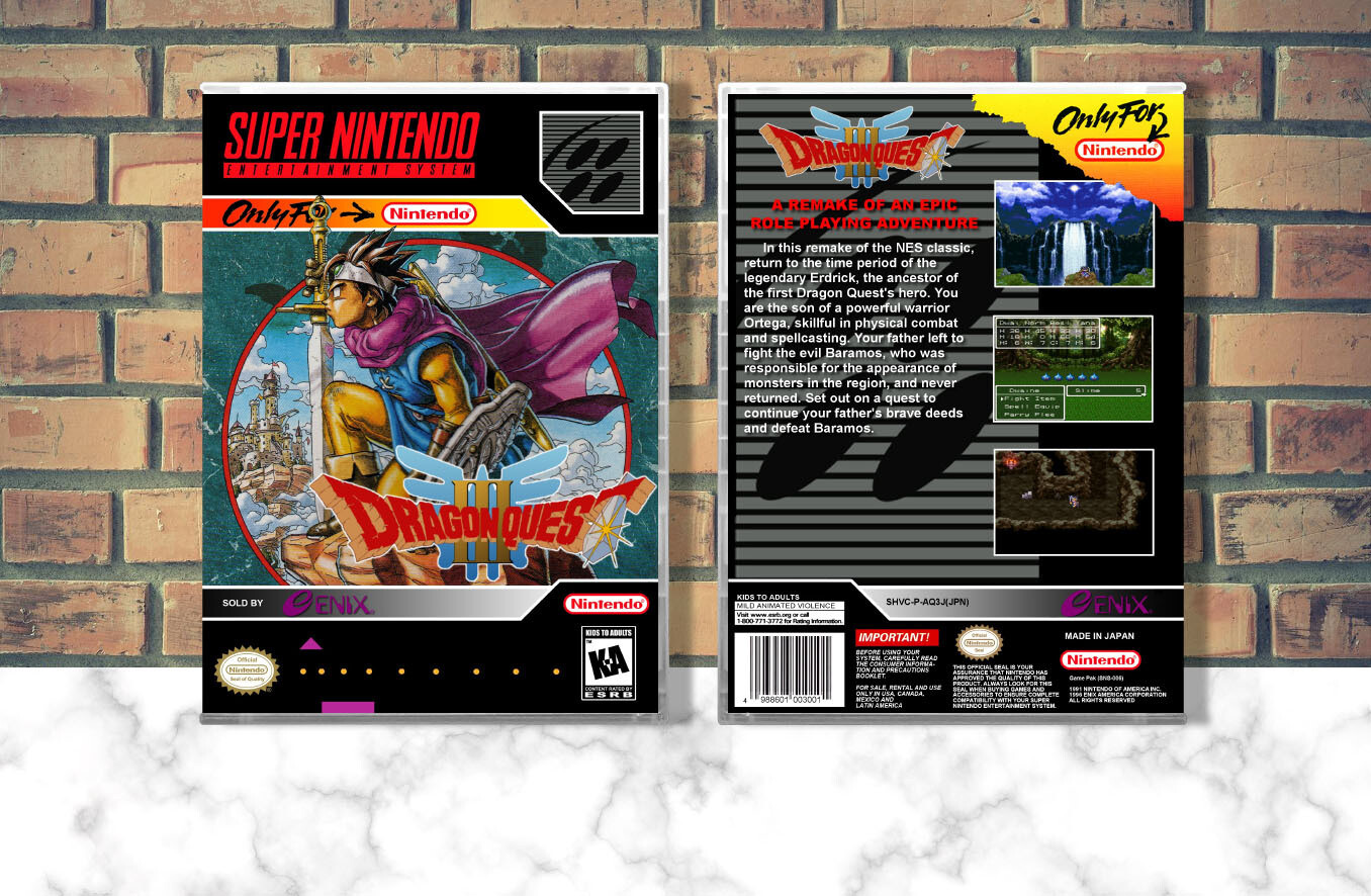 Dragon Quest III, Case Color: CLEAR (Transparent)