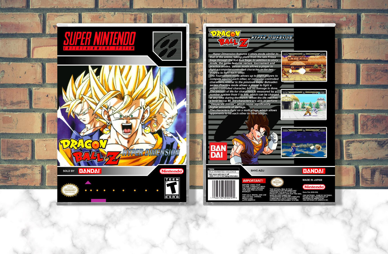 Dragon Ball Z: Hyper Dimension, Case Color: CLEAR (Transparent)