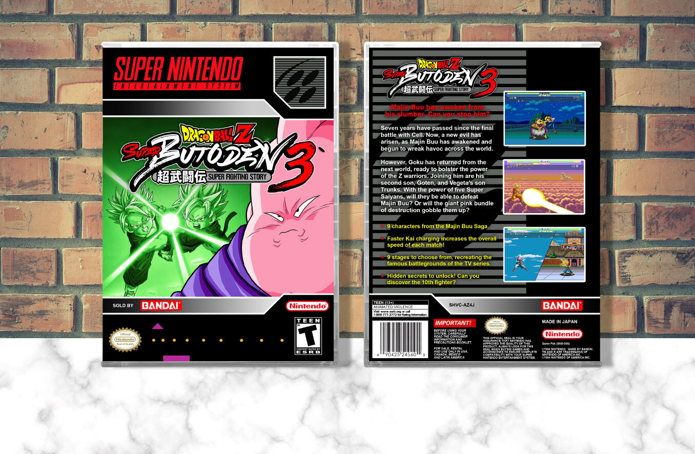 Dragon Ball Z: Super Butoden 3, Case Color: CLEAR (Transparent)