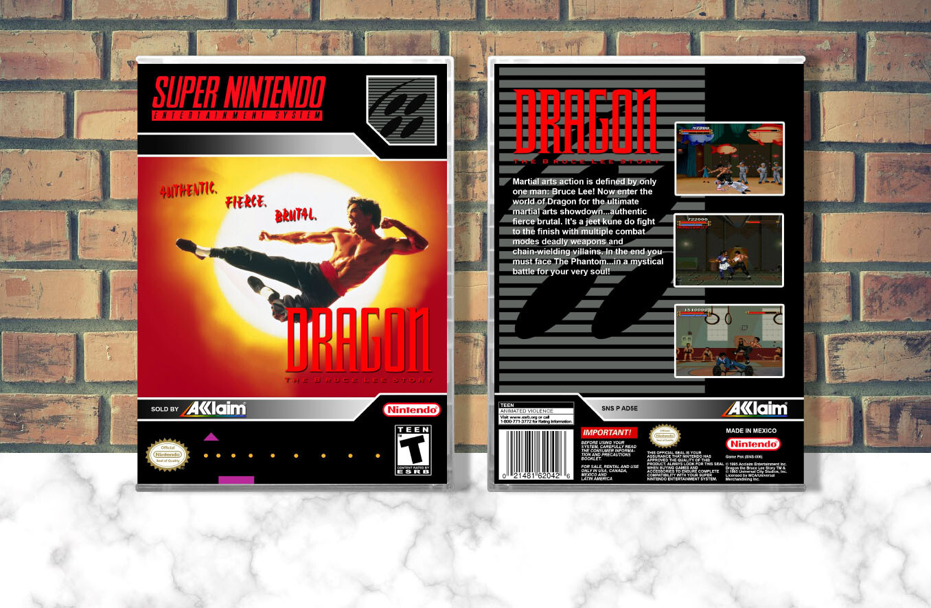 Dragon: The Bruce Lee Story, Case Color: CLEAR (Transparent)