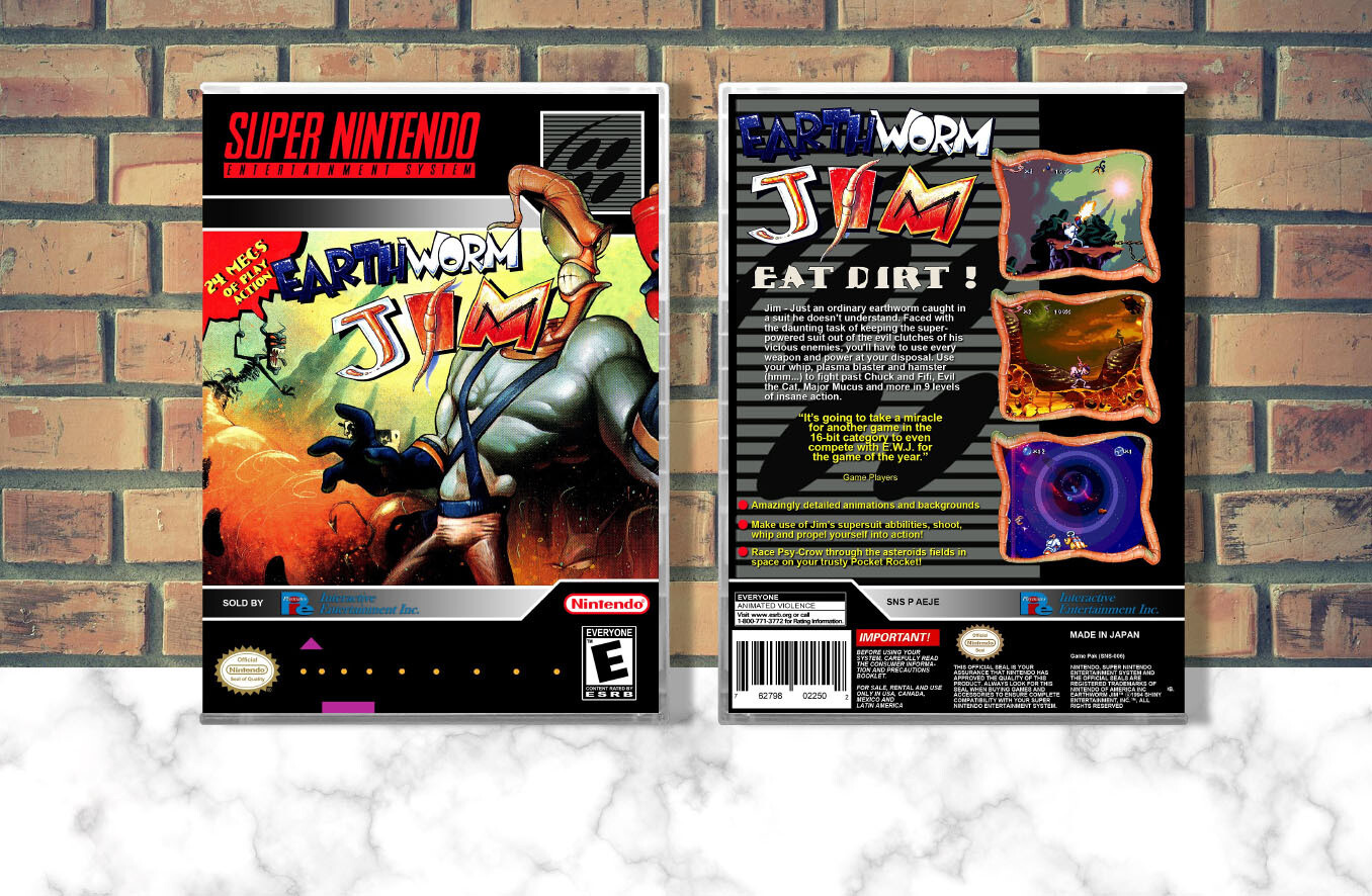 Earthworm Jim, Case Color: CLEAR (Transparent)