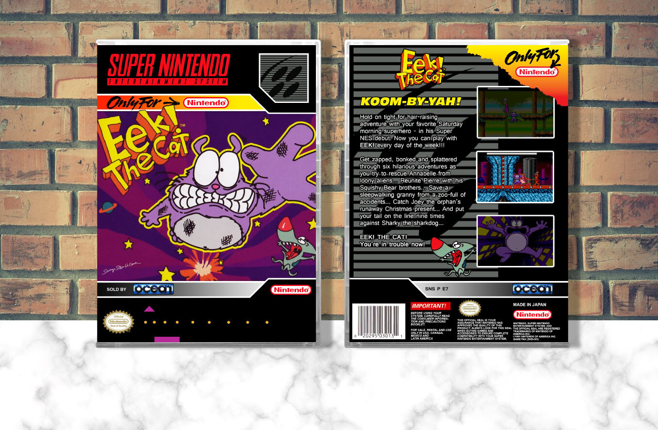 Eek! The Cat, Case Color: CLEAR (Transparent)