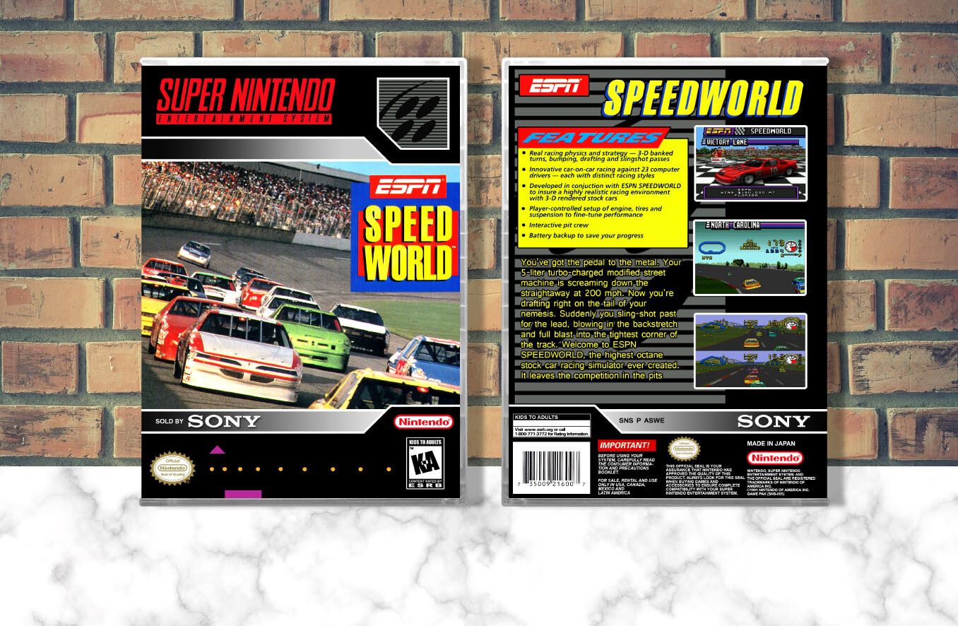 ESPN Speed World, Case Color: CLEAR (Transparent)