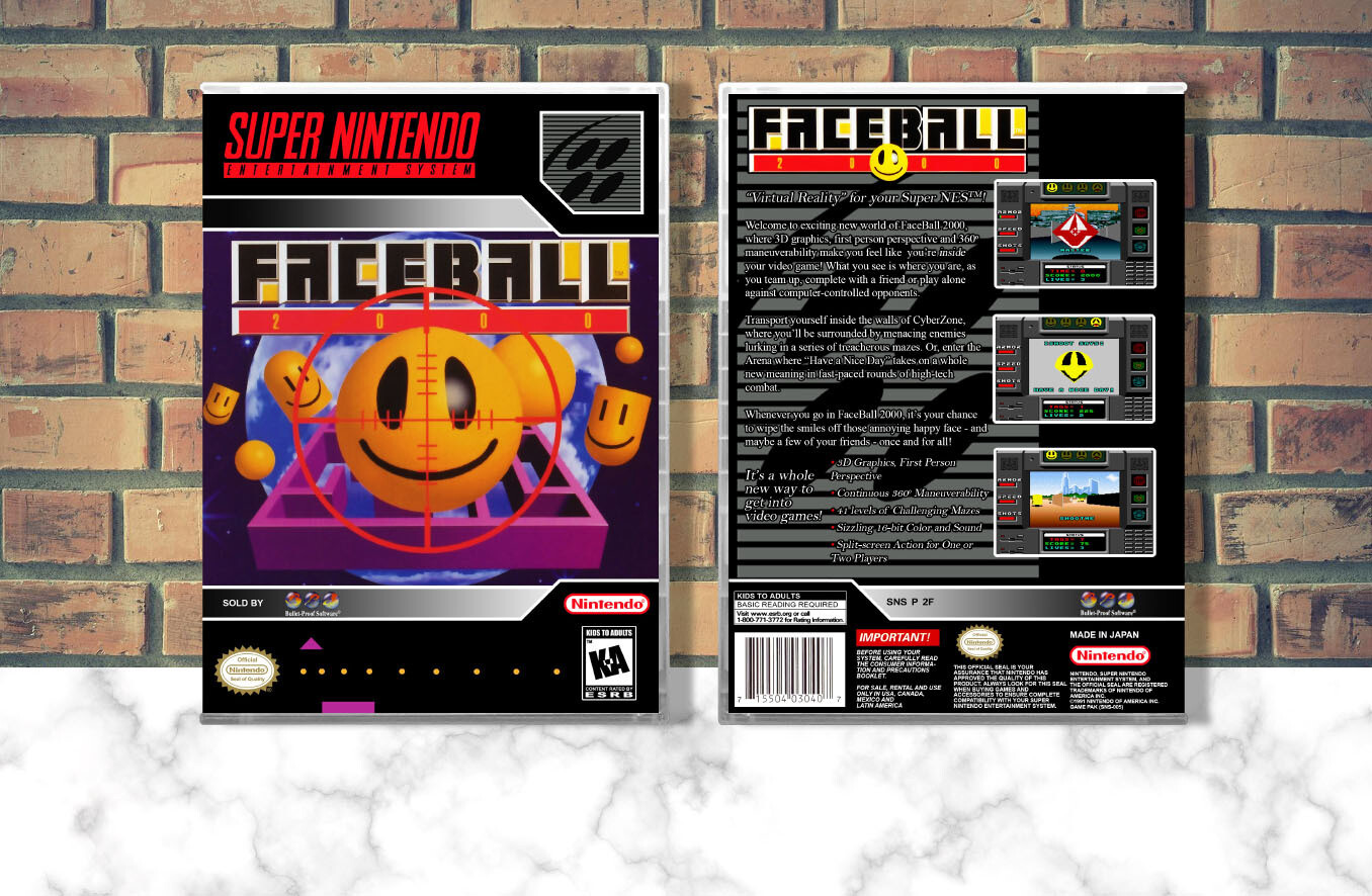 Faceball 2000, Case Color: CLEAR (Transparent)