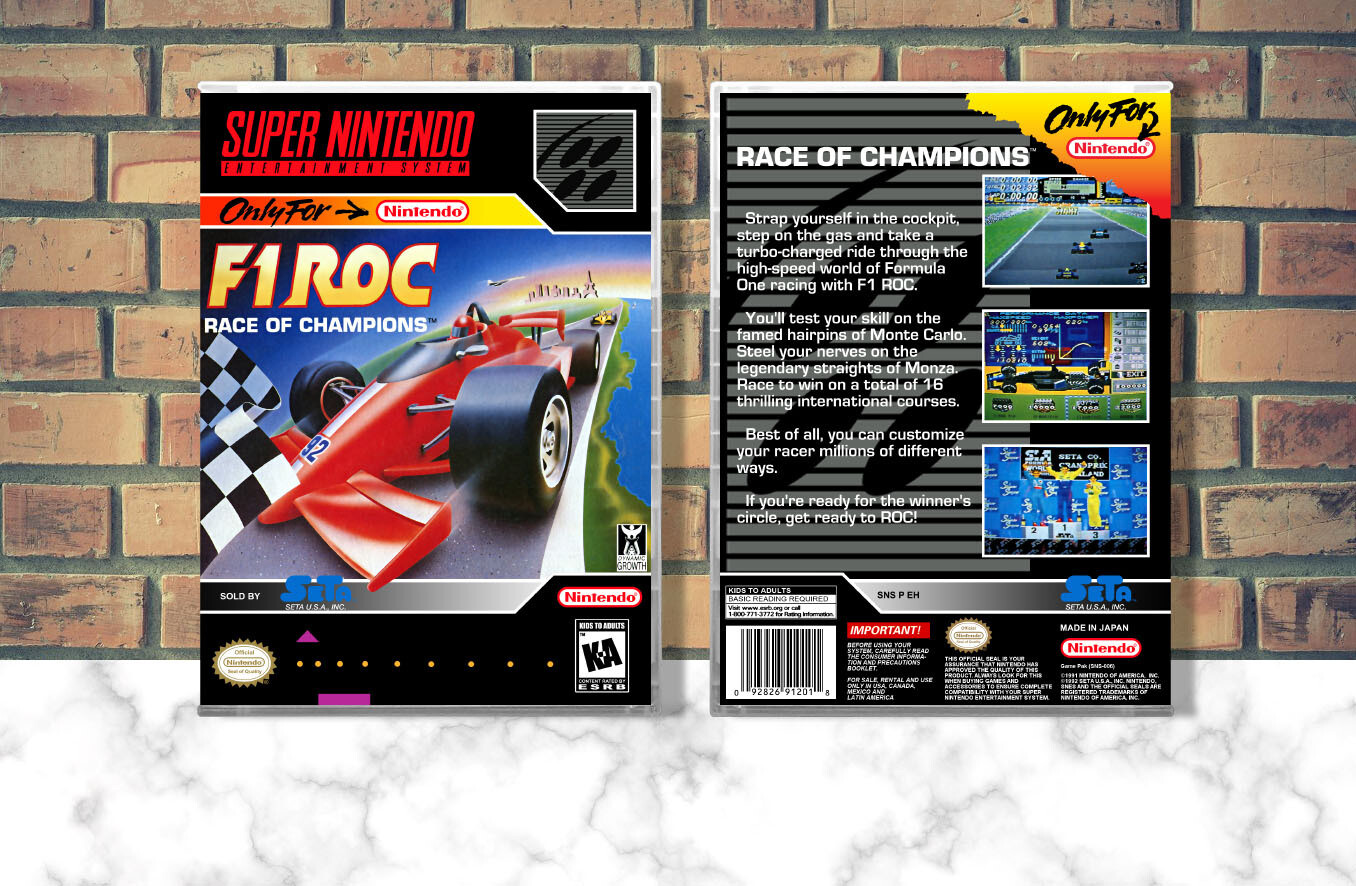 F1 ROC: Race of Champions, Case Color: CLEAR (Transparent)