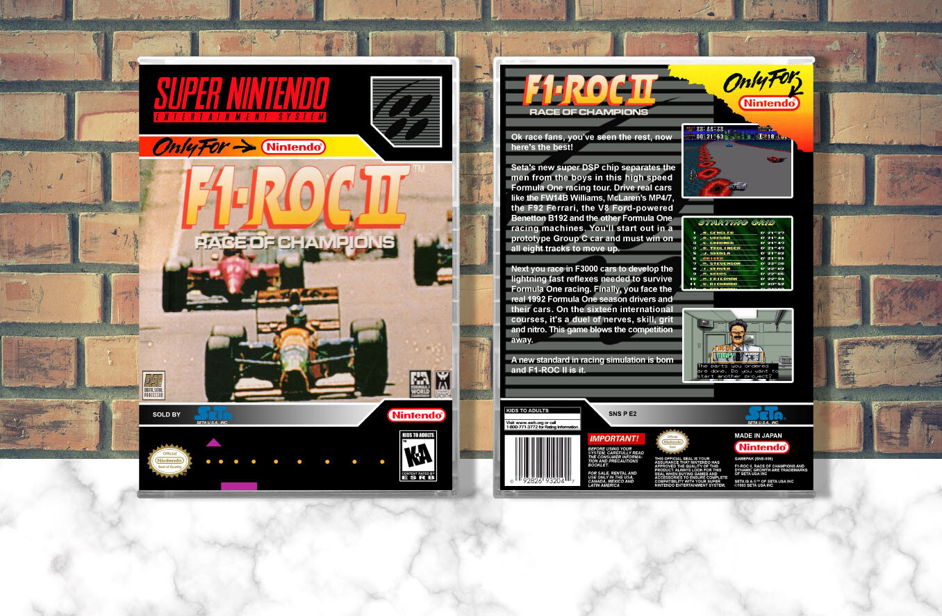 F1 ROC II: Race of Champions, Case Color: CLEAR (Transparent)