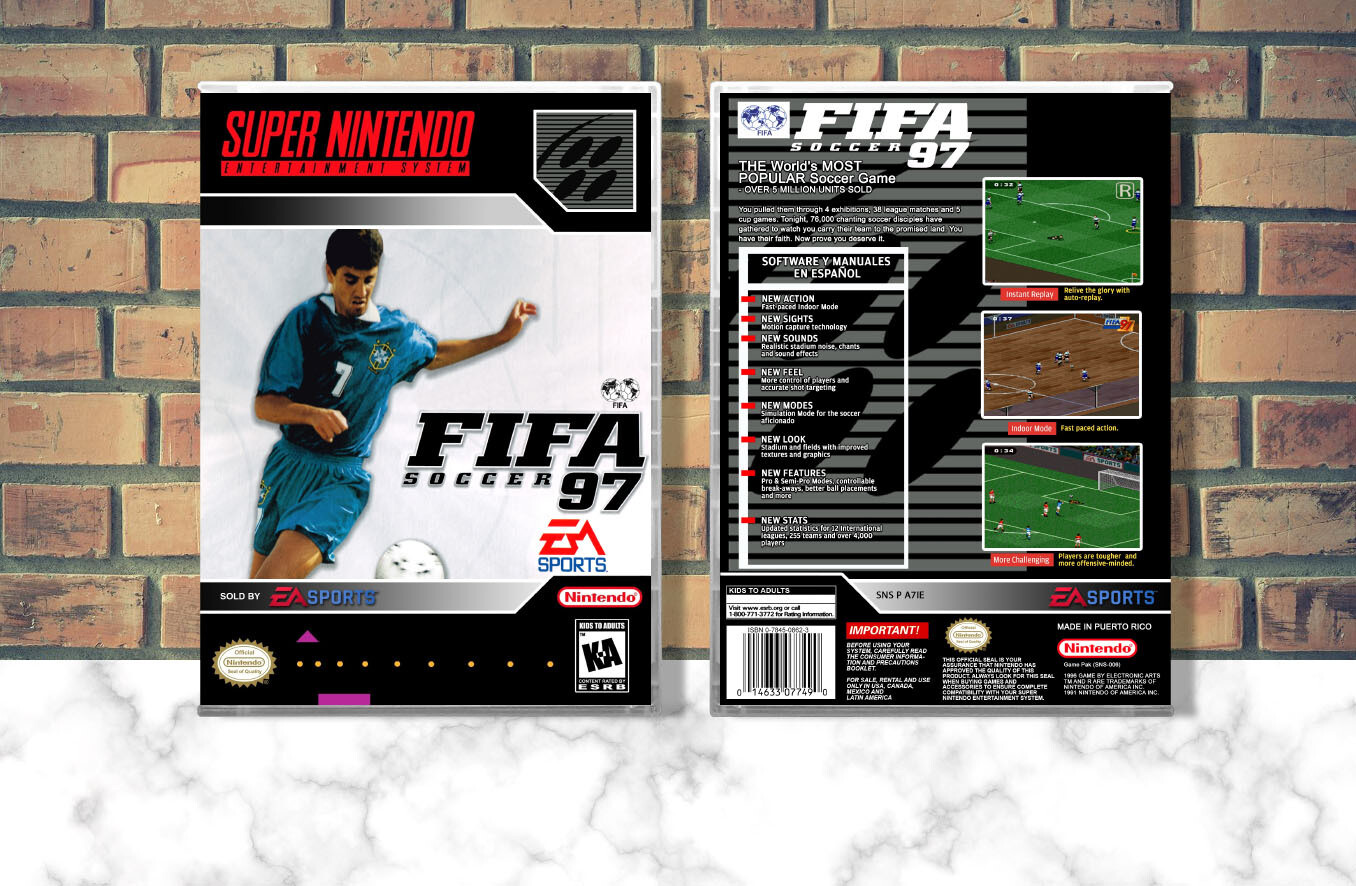 FIFA 97, Case Color: CLEAR (Transparent)