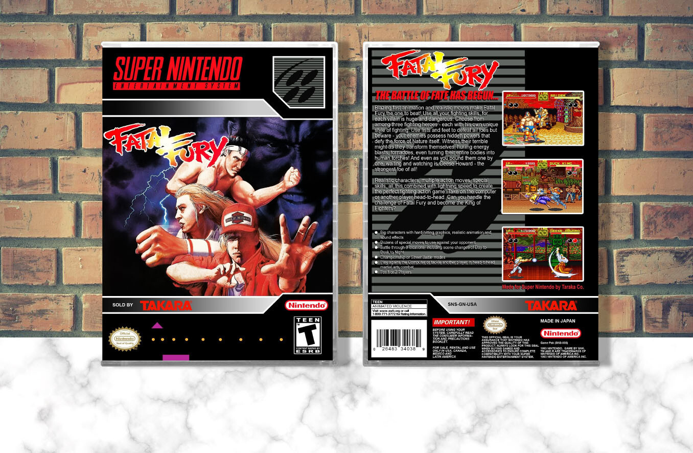 Fatal Fury: King of Fighters, Case Color: CLEAR (Transparent)