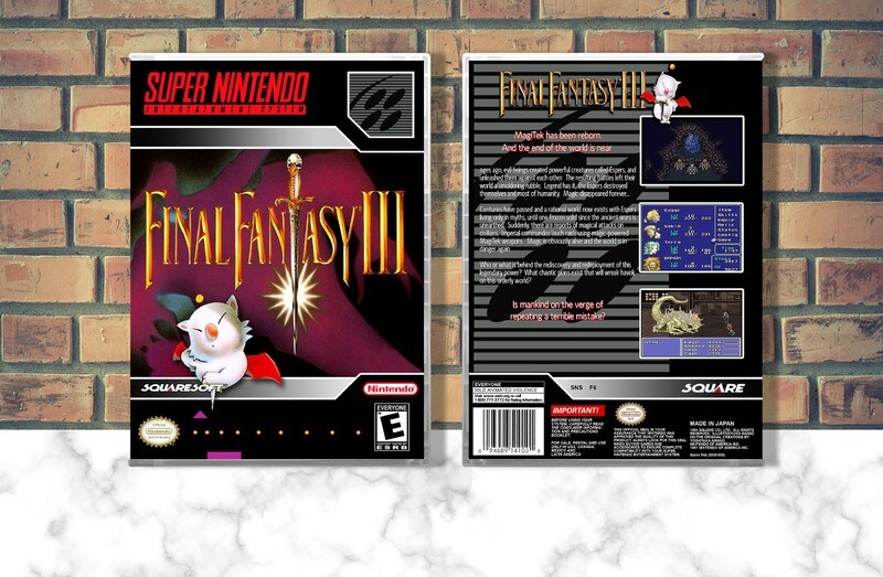 Final Fantasy III, Case Color: CLEAR (Transparent)