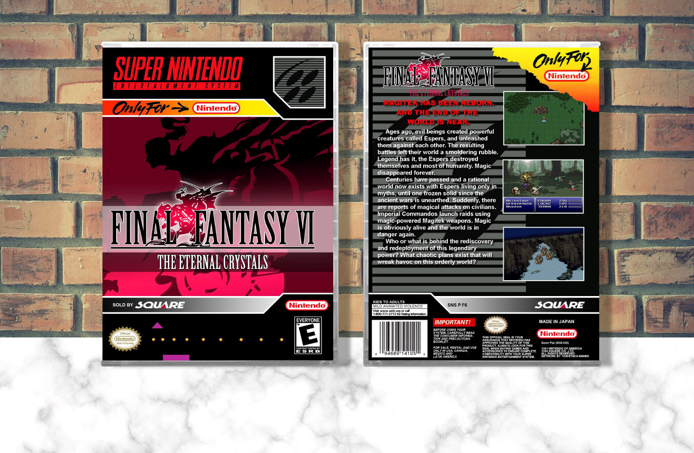 Final Fantasy VI: Eternal Crystals, Case Color: CLEAR (Transparent)