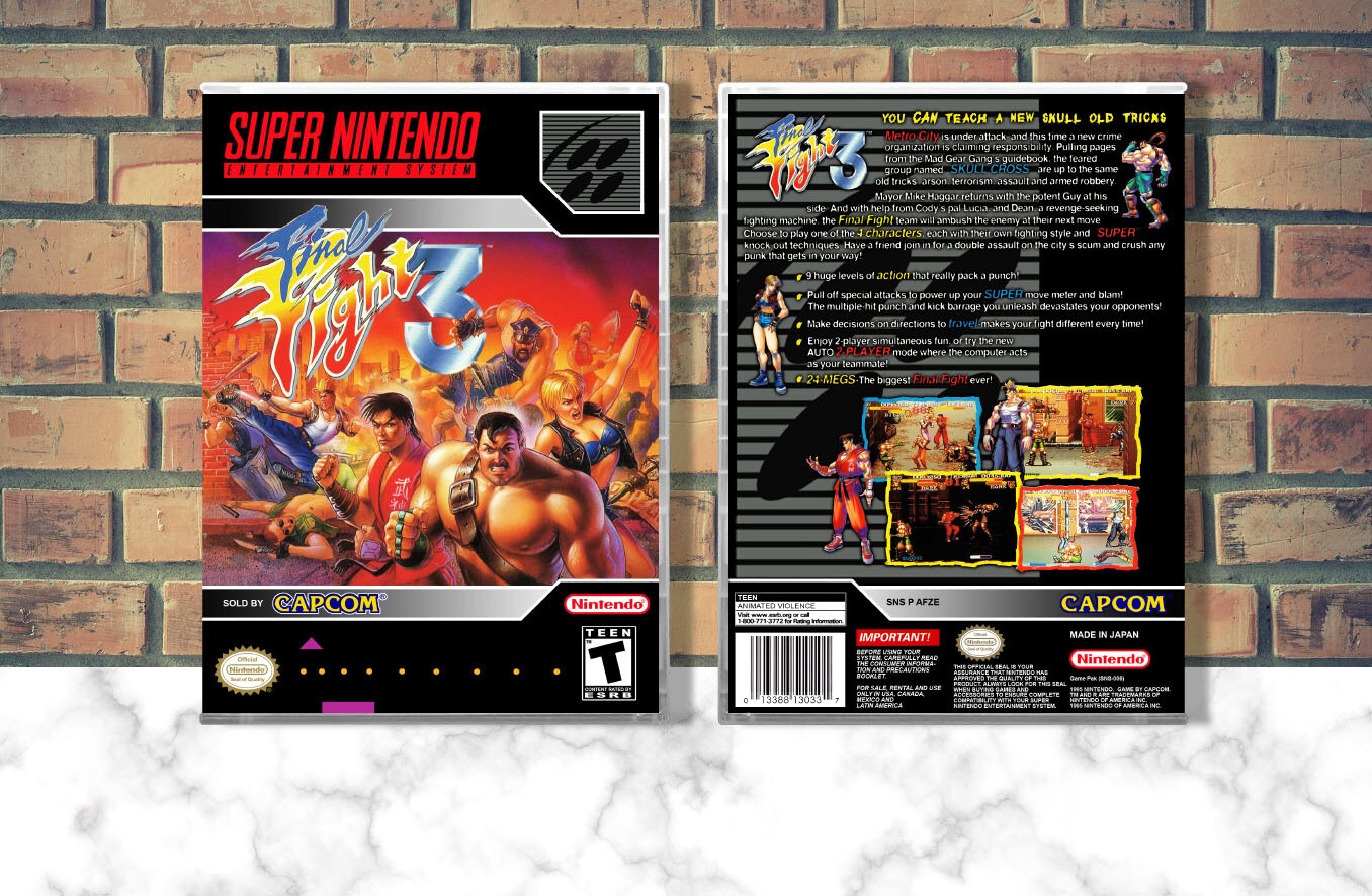 Final Fight 3, Case Color: CLEAR (Transparent)