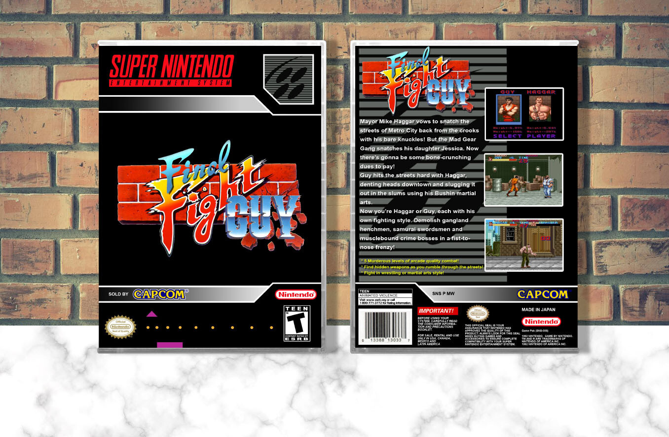Final Fight Guy, Case Color: CLEAR (Transparent)