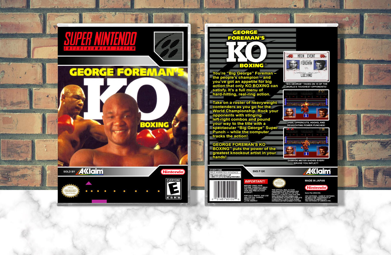 George Foreman&#39;s KO Boxing, Case Color: CLEAR (Transparent)