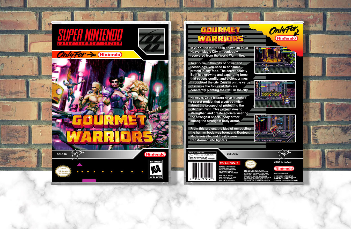 Gourmet Warriors, Case Color: CLEAR (Transparent)