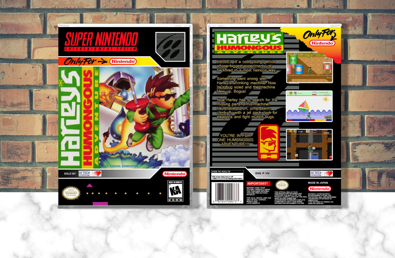 Harley&#39;s Humongous Adventure, Case Color: CLEAR (Transparent)