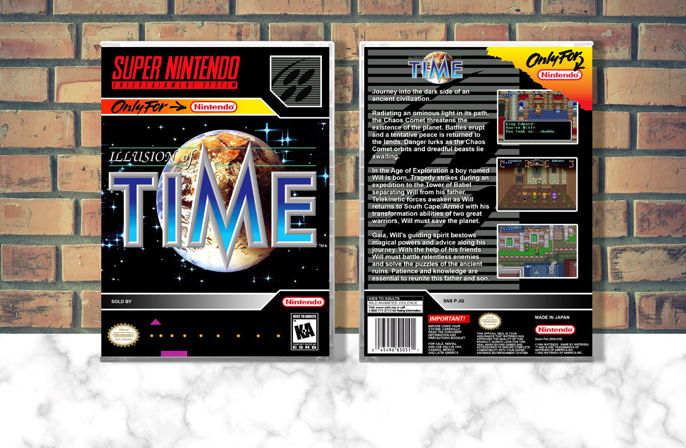 Illusion of Time (NTSC Version), Case Color: CLEAR (Transparent)