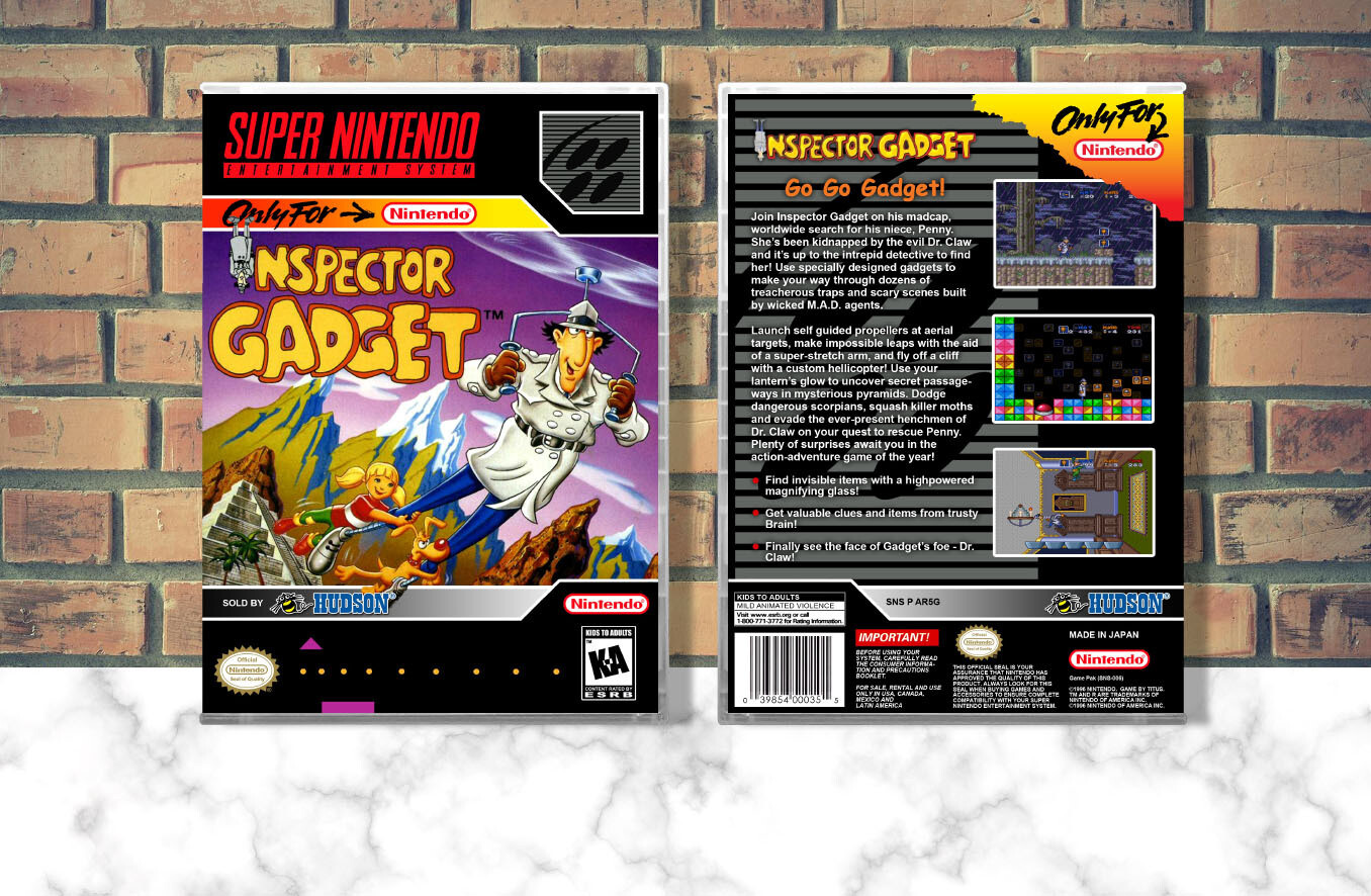 Inspector Gadget, Case Color: CLEAR (Transparent)