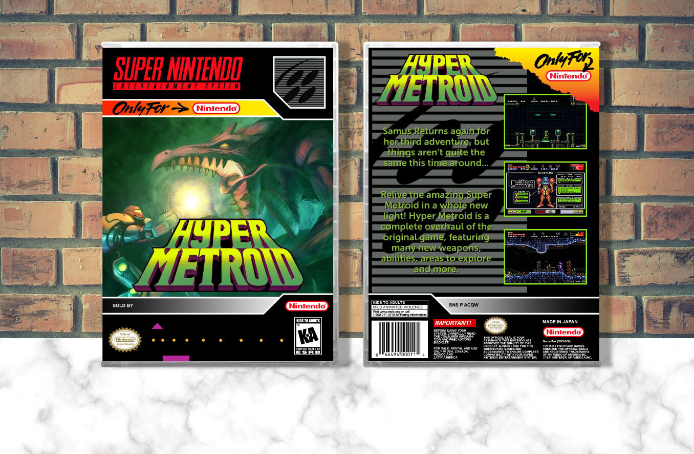 Hyper Metroid, Case Color: CLEAR (Transparent)