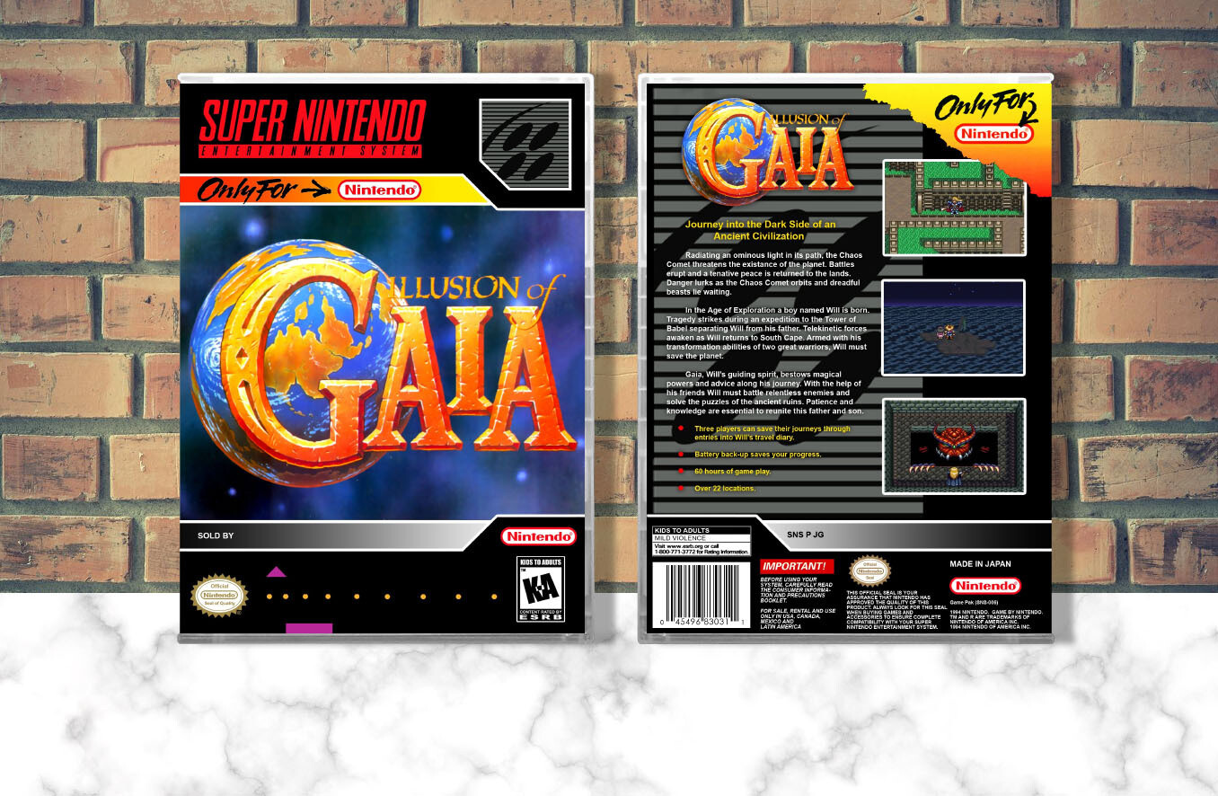 Illusion of Gaia, Case Color: CLEAR (Transparent)