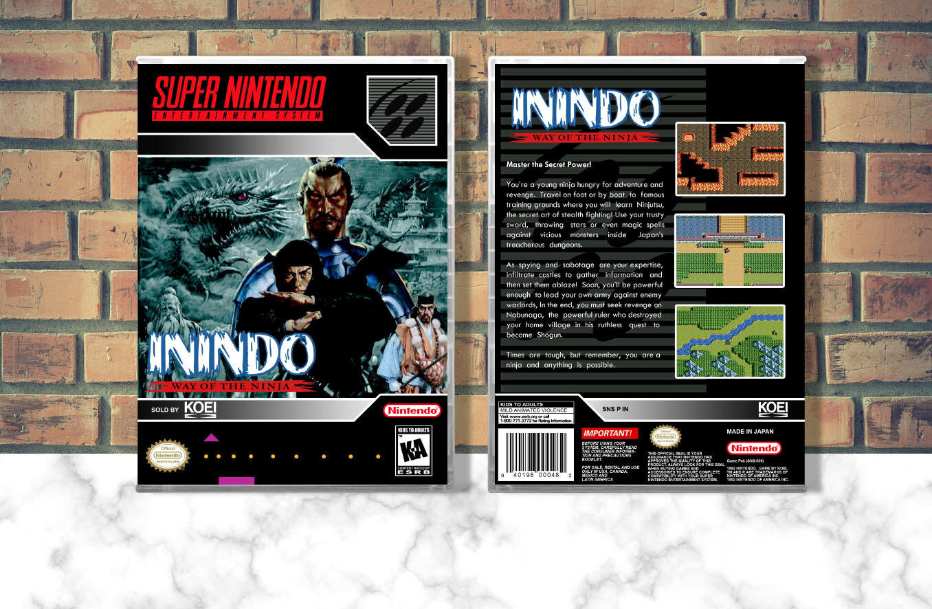 Inindo: Way of the Ninja, Case Color: CLEAR (Transparent)