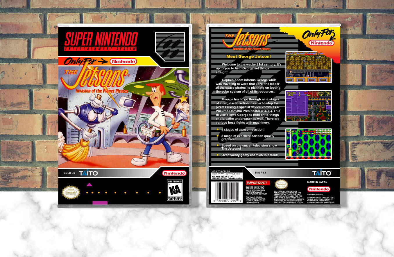 Jetsons, The: Invasion of the Planet Pirates, Case Color: CLEAR (Transparent)