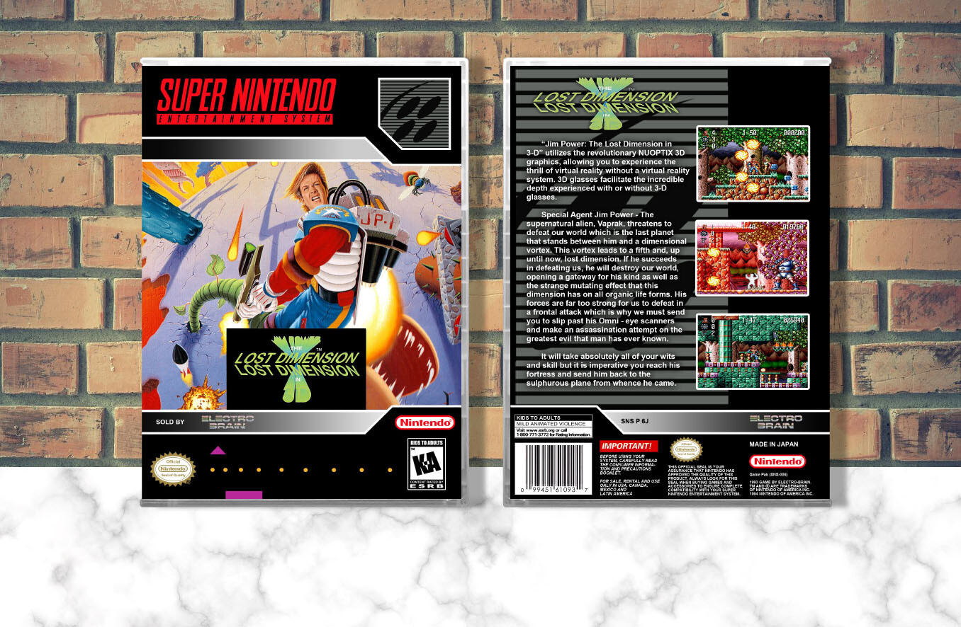 Jim Power: The Lost Dimension in 3-D, Case Color: CLEAR (Transparent)