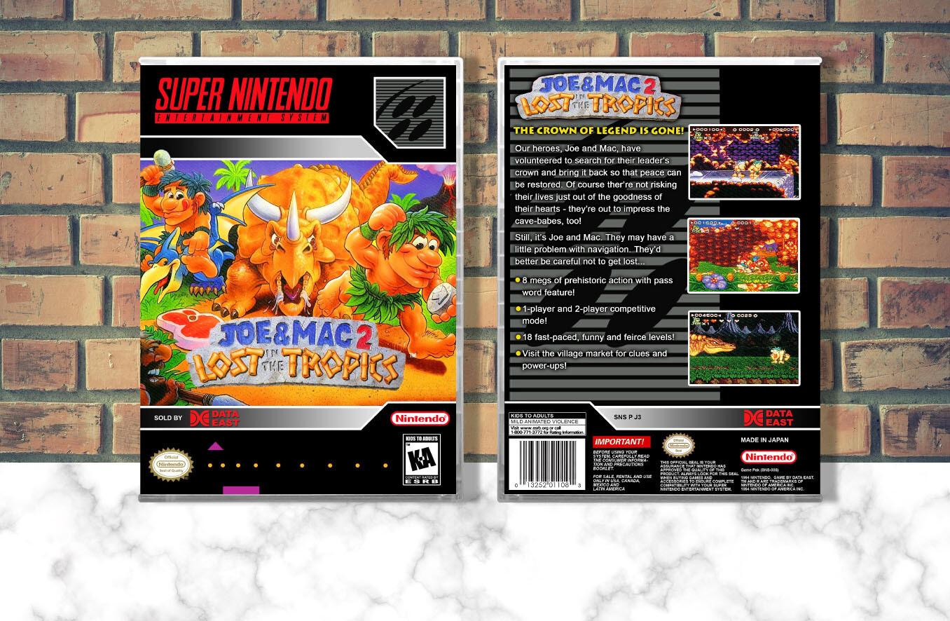 Joe &amp; Mac 2: Lost in the Tropics, Case Color: CLEAR (Transparent)