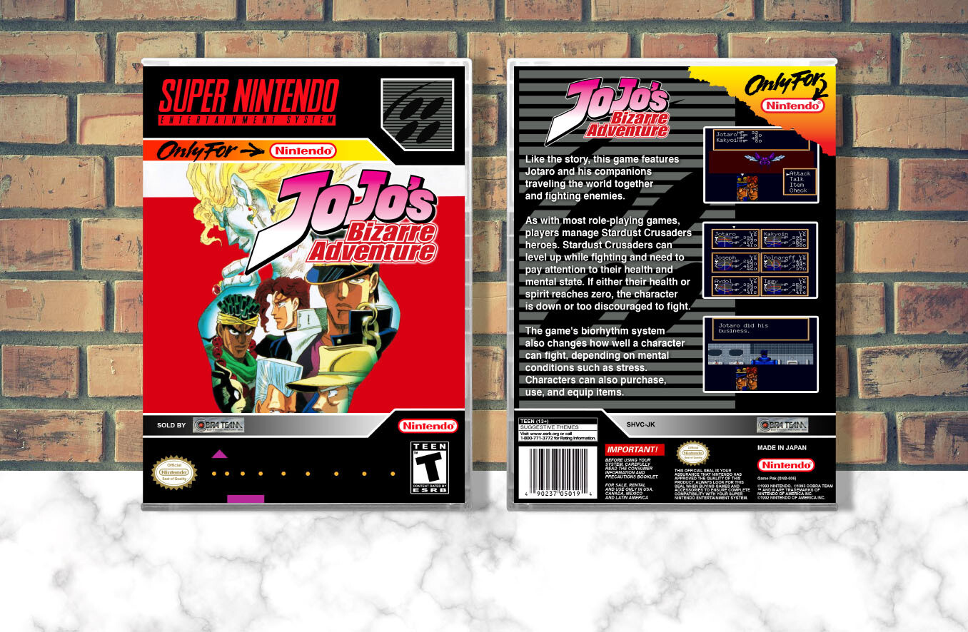 JoJo&#39;s Bizarre Adventure, Case Color: CLEAR (Transparent)